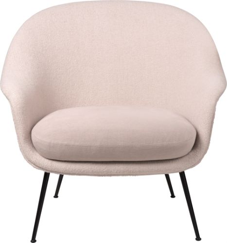 GUBI Bat Lounge Chair Low Back  - Sort/Harp 200