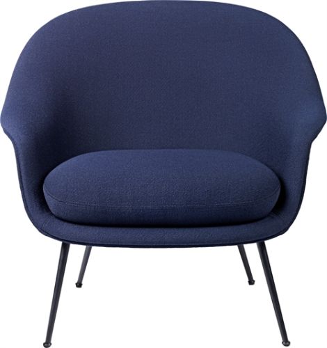 GUBI Bat Lounge Chair Low Back - Sort/Vidar 554