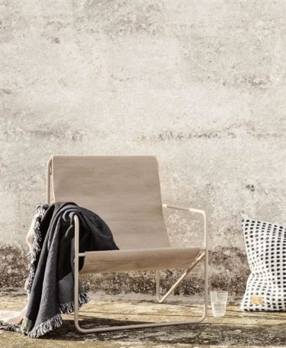 Ferm Living Desert Lounge Chair 63x77,5 cm - Cashmere/Solid Cashmere