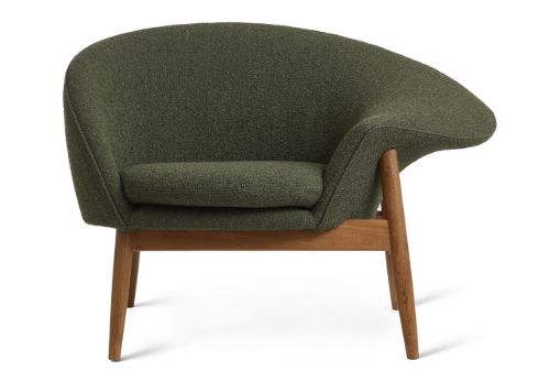 Warm Nordic Fried Egg Loungestol Højre SH: 40 cm - Pine Green