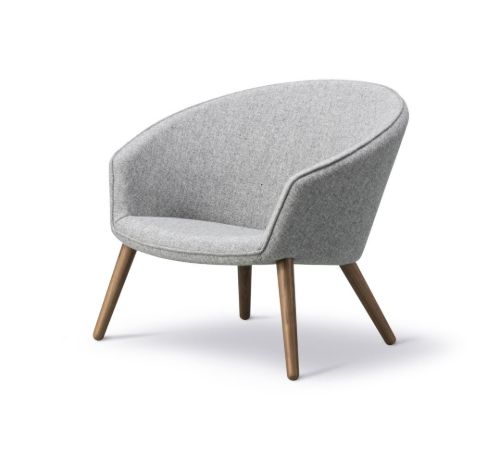 Fredericia Furniture 2631 Ditzel Loungestol SH: 37 cm - Hallingdal 130/Røget Eg