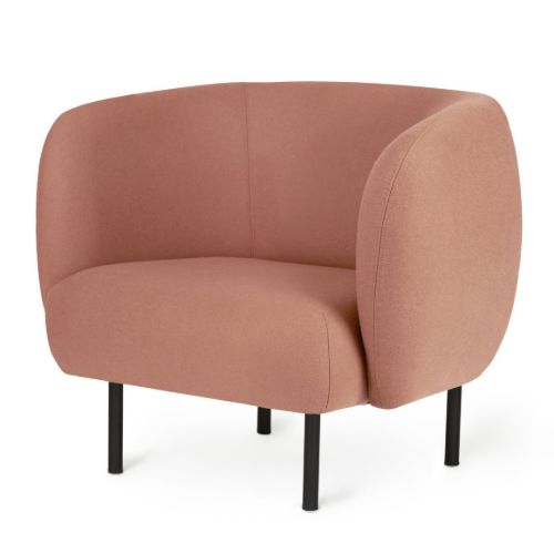 Warm Nordic Cape Lounge Chair SH: 42 cm - Blush
