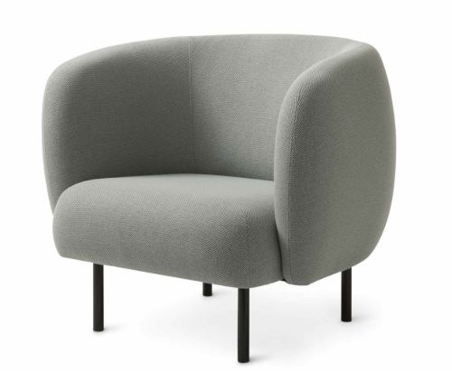 Warm Nordic Cape Lounge Chair SH: 42 cm - Minty Grey