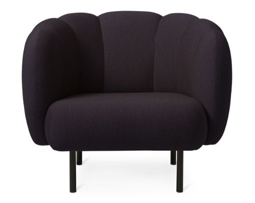 Warm Nordic Cape Lounge Chair Stitch SH: 42 cm - Eggplant