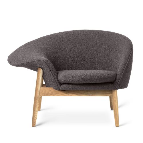 Warm Nordic Fried Egg Loungestol Venstre SH: 40 cm - Oiled Oak/012 Warm Grey Barnum