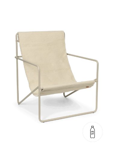 Ferm Living Desert Lounge Chair SH: 20 cm - Cashmere/Cloud