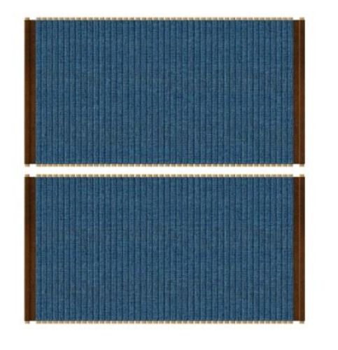 Umage Audacious Skænk Tambour Doors Only - Petrol Blue OUTLET