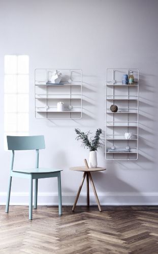 Woud Coupé Vertical Shelf H: 103 cm - White OUTLET