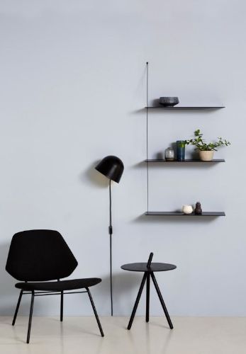Woud Stedge Add-on Shelf L: 80 cm - Smoked Oak OUTLET