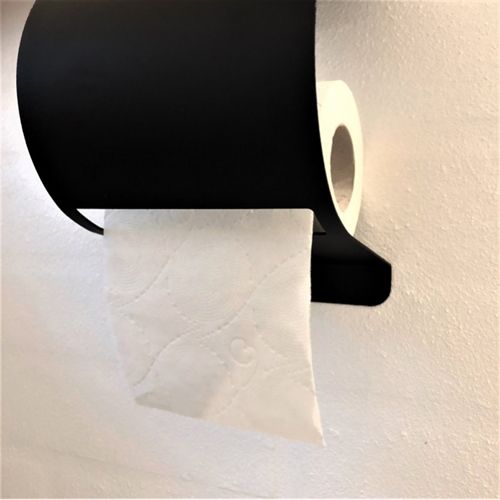 By Brorson Toiletrulleholder Til Væg 14x14 cm - Sort OUTLET