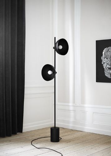 HANDVÄRK FURNITURE Studio Gulvlampe H: 165 cm - Sort OUTLET