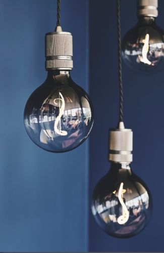 Halo Design Fatningsæt 1 stk H: 8 cm - Gun Black  OUTLET