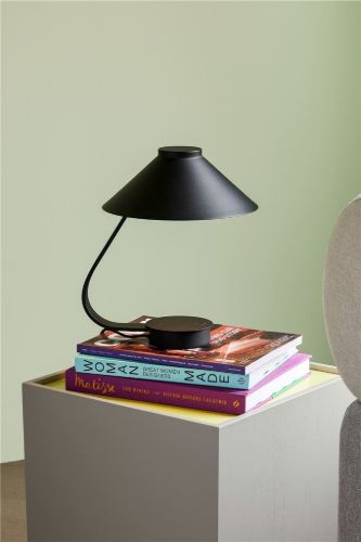 Hübsch Muri Table Lamp H: 31 cm - Black Iron  OUTLET
