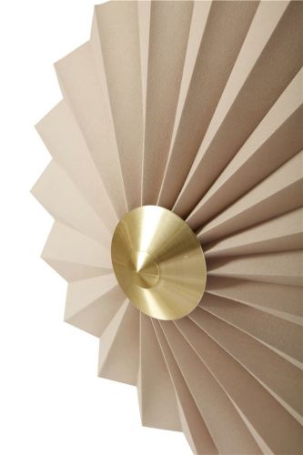 Hübsch Væglampe Ø:48cm - Tekstil/Metal/Sand OUTLET