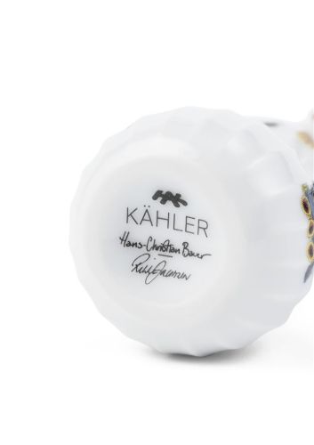 Kähler Hammershøi Christmas Snedreng Hængende H: 7 cm - hvid m. deko OUTLET