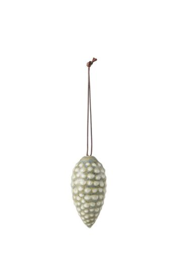 Kähler Hammershøi Christmas Tales Grankogle H: 6 cm - Grøn OUTLET