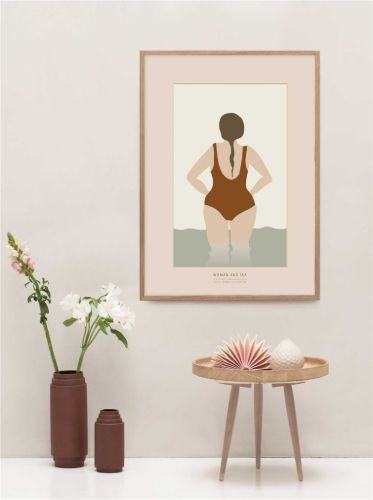 ViSSEVASSE Woman and the sea plakat 30 x 40 cm OUTLET