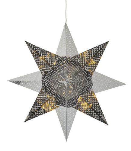 Sirius Lene stjerne Ø: 33 cm + 35 cm - Sølv OUTLET