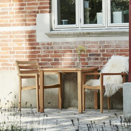 Mandalay Cambridge L: 90 cm og 2 York Stole - Teak UDSOLGT FOR SÆSON 2026